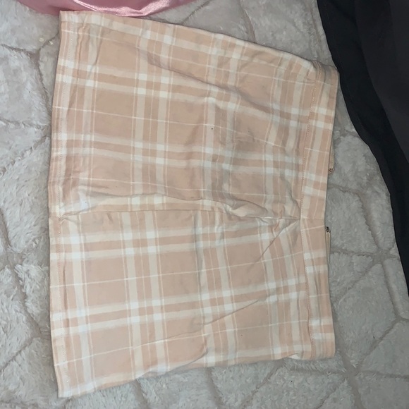 Pink Plaid Skirt - Picture 1 of 2